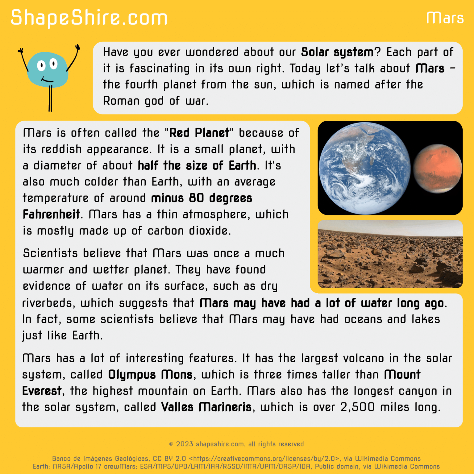 Let’s learn about Mars - ShapeShire